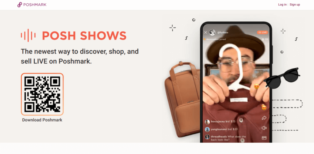 Poshmark offers live shopping to its members