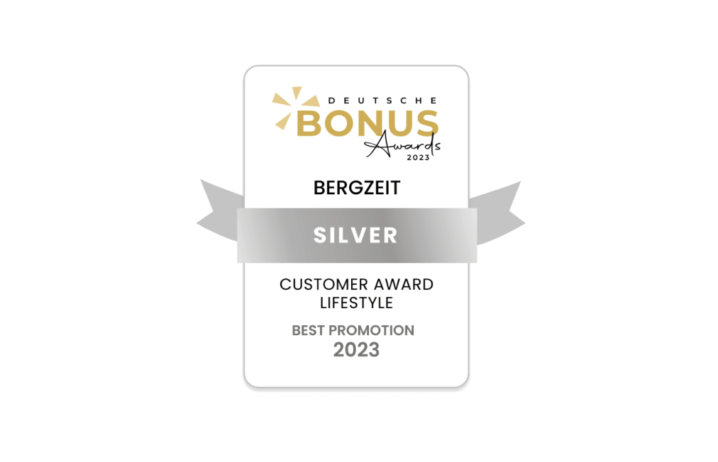 Silver badge for the winner of the Best promotion at the Bonus Awards.