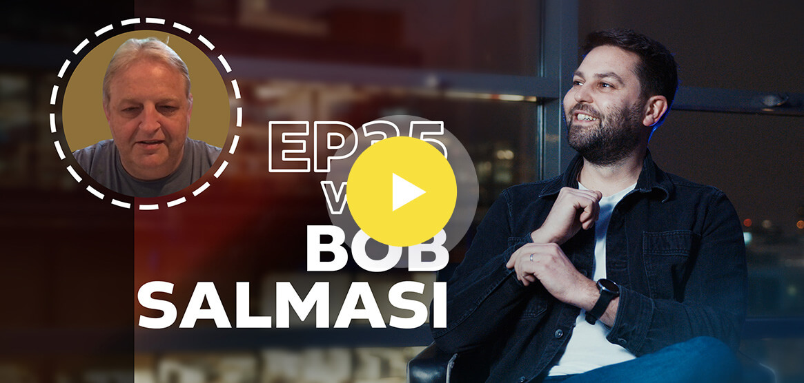 Antavo’s cover for its Loyalty Stories video podcast with Bob Salmasi