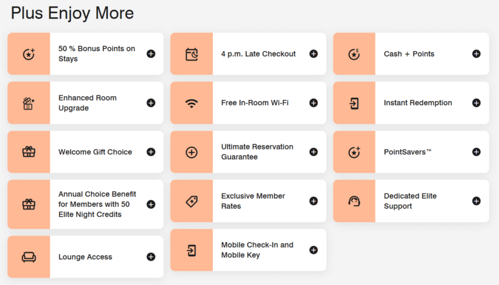 Platinum Elite benefits