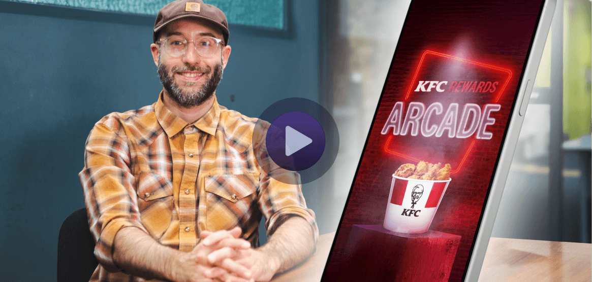Video thumbnail image for the KFC case study.
