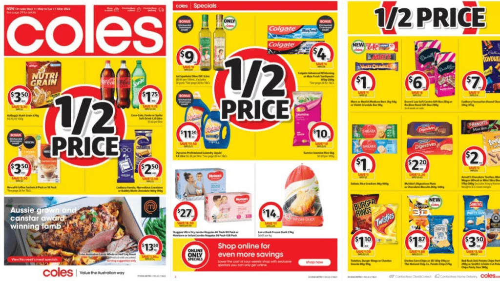 A promotional image for Coles.