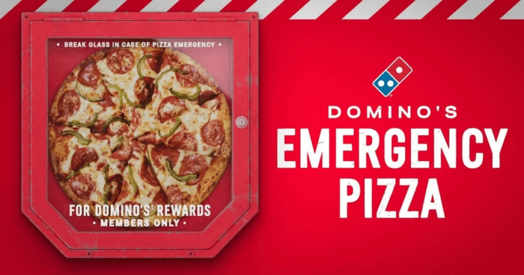 A promotiona image for Dominos.