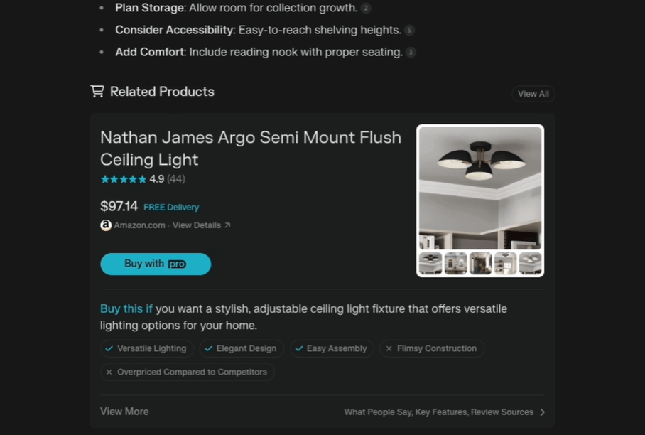 Perplexity Pro’s innovation, enabling users to buy from the chat