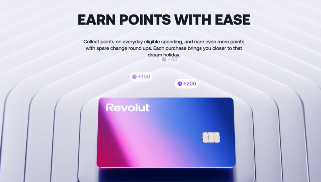 Revolut's revpoints loyalty program earning mechanism displayed