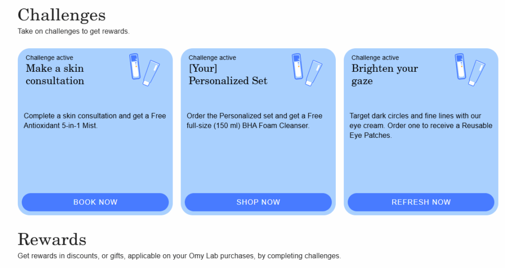 Omy Laboratoires’ loyalty program features challenges.