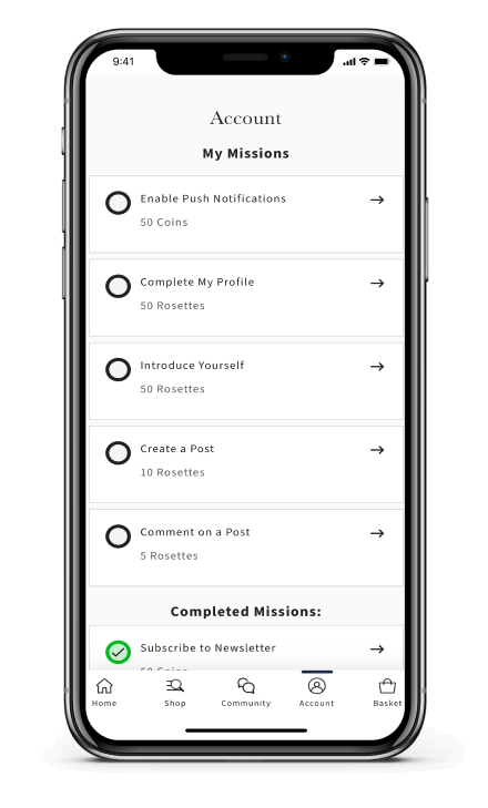LeMieux’s loyalty program features several challenges