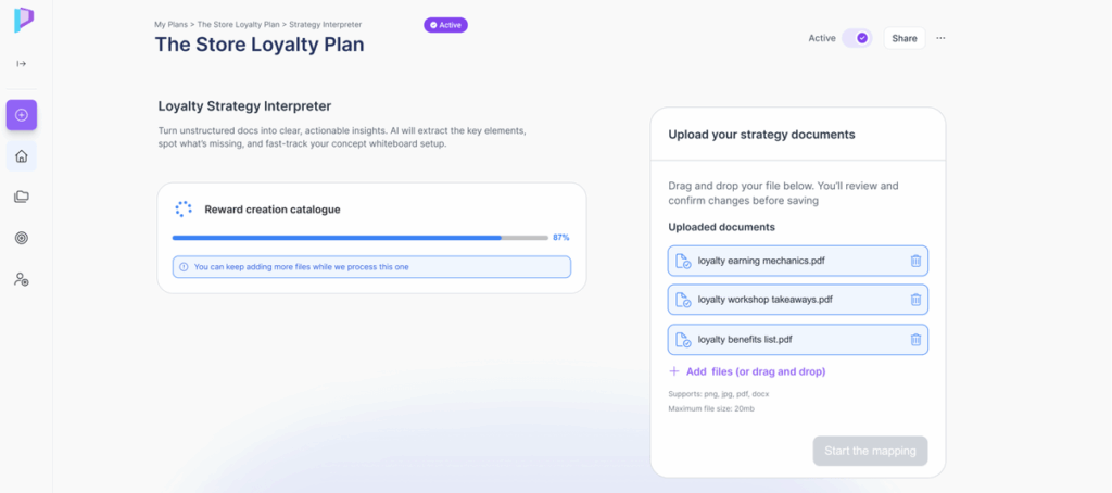 A platform image about Antavo’s Loyalty Planner feature.