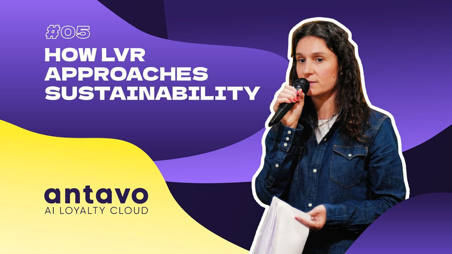 Antavo's video featuring LVR's expert talking about sustainability