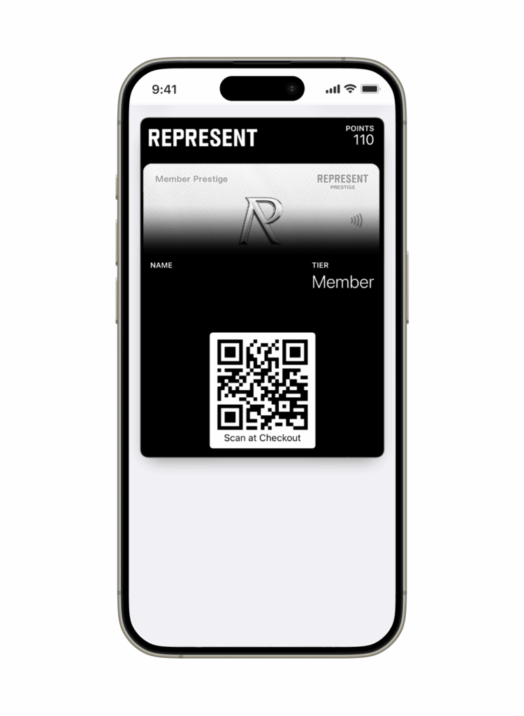 Represent’s downloadable member pass mobile wallet solution